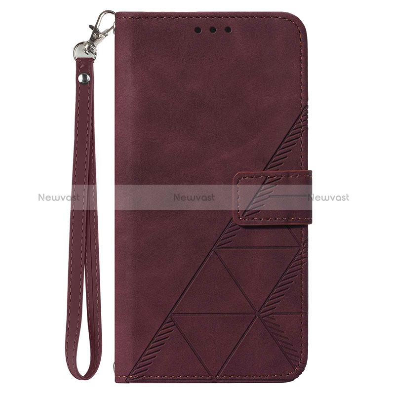 Leather Case Stands Flip Cover Holder Y02B for Samsung Galaxy A03 Core