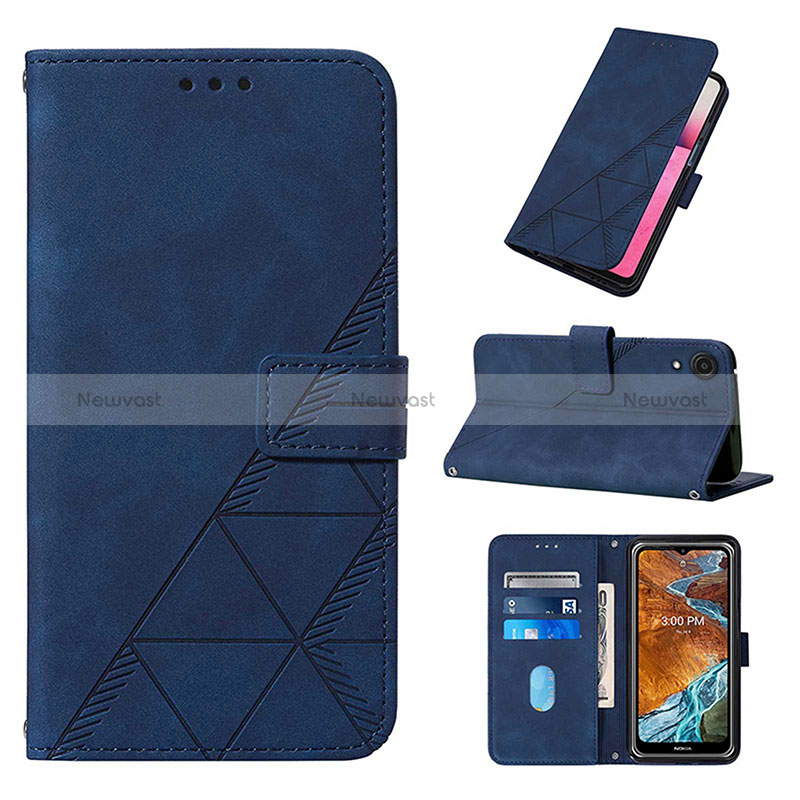 Leather Case Stands Flip Cover Holder Y02B for Samsung Galaxy A03 Core