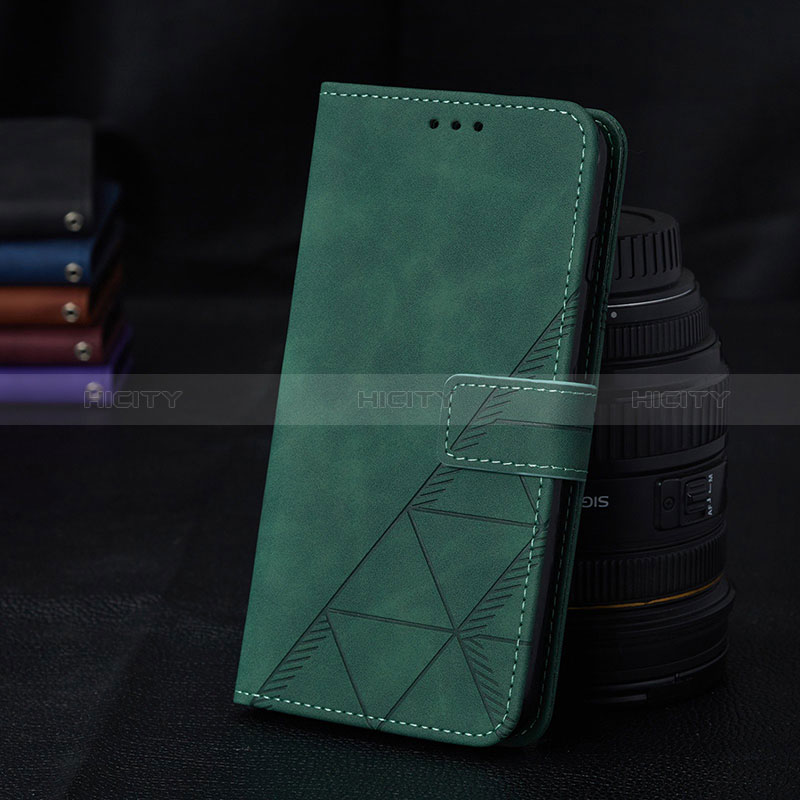 Leather Case Stands Flip Cover Holder Y02B for Samsung Galaxy A04s Green