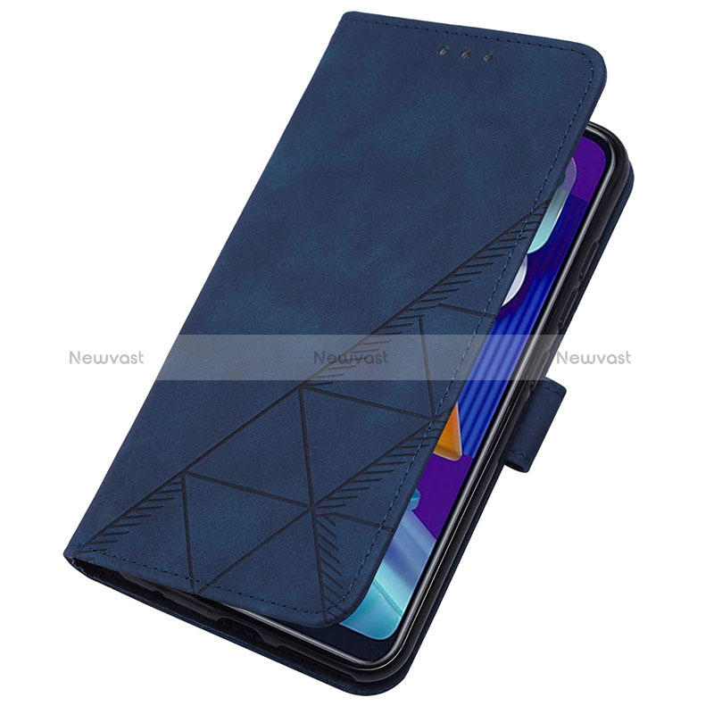 Leather Case Stands Flip Cover Holder Y02B for Samsung Galaxy A11