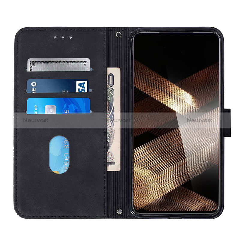 Leather Case Stands Flip Cover Holder Y02B for Samsung Galaxy A15 LTE