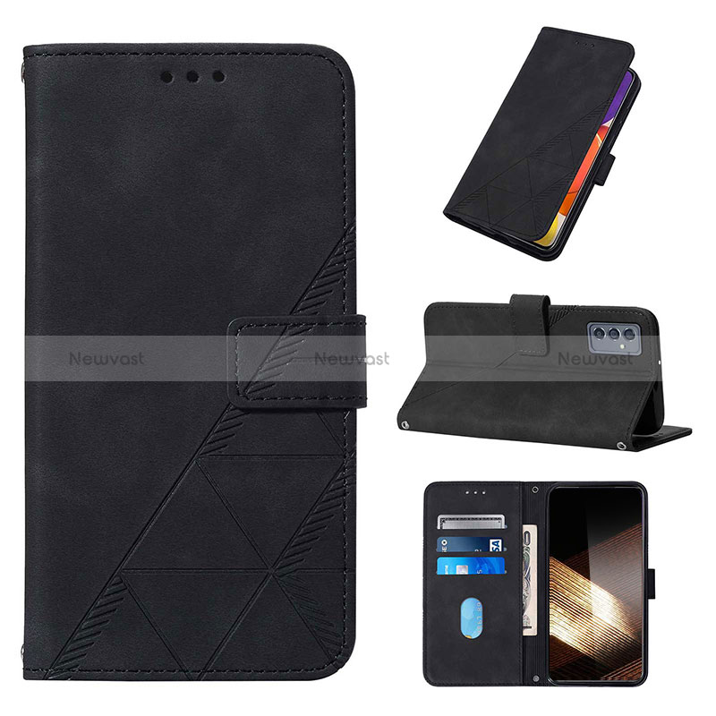 Leather Case Stands Flip Cover Holder Y02B for Samsung Galaxy A15 LTE