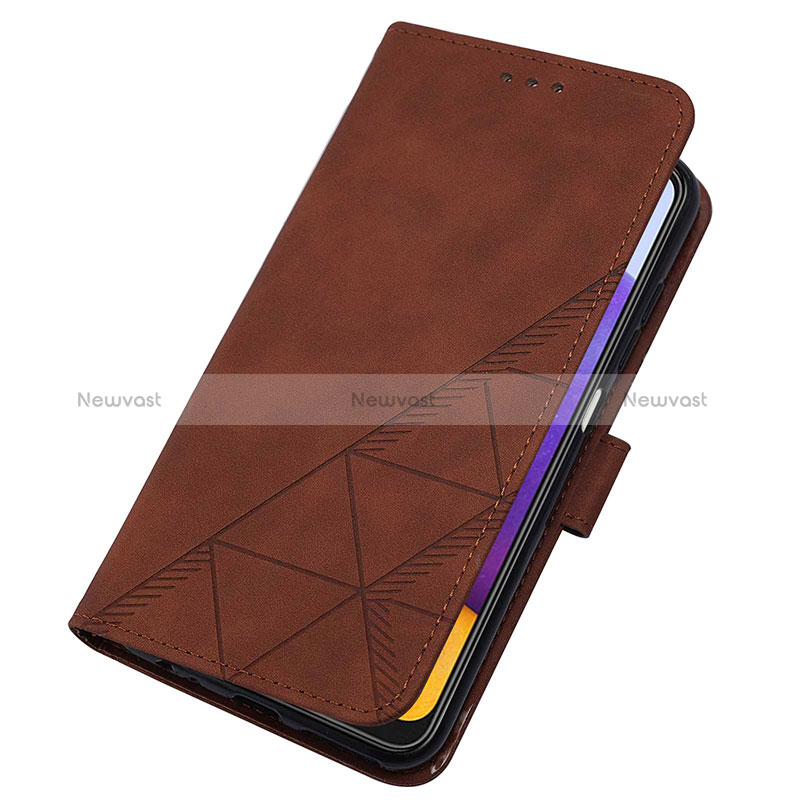 Leather Case Stands Flip Cover Holder Y02B for Samsung Galaxy A22 5G