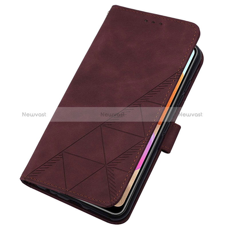 Leather Case Stands Flip Cover Holder Y02B for Samsung Galaxy A32 4G