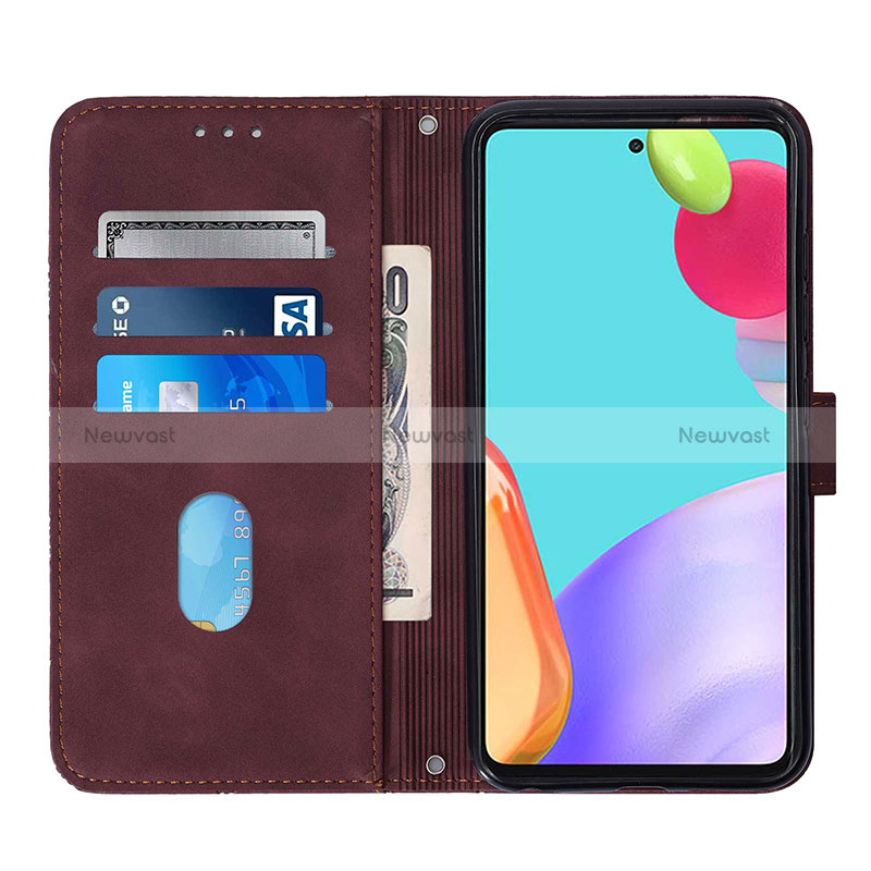 Leather Case Stands Flip Cover Holder Y02B for Samsung Galaxy A52 5G