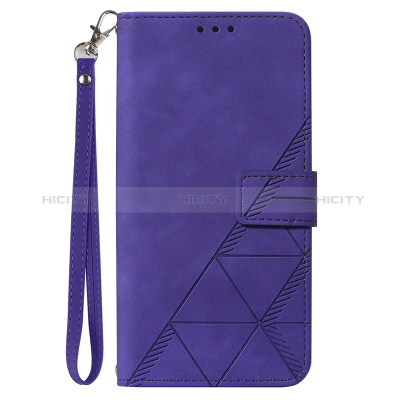 Leather Case Stands Flip Cover Holder Y02B for Samsung Galaxy A73 5G Purple