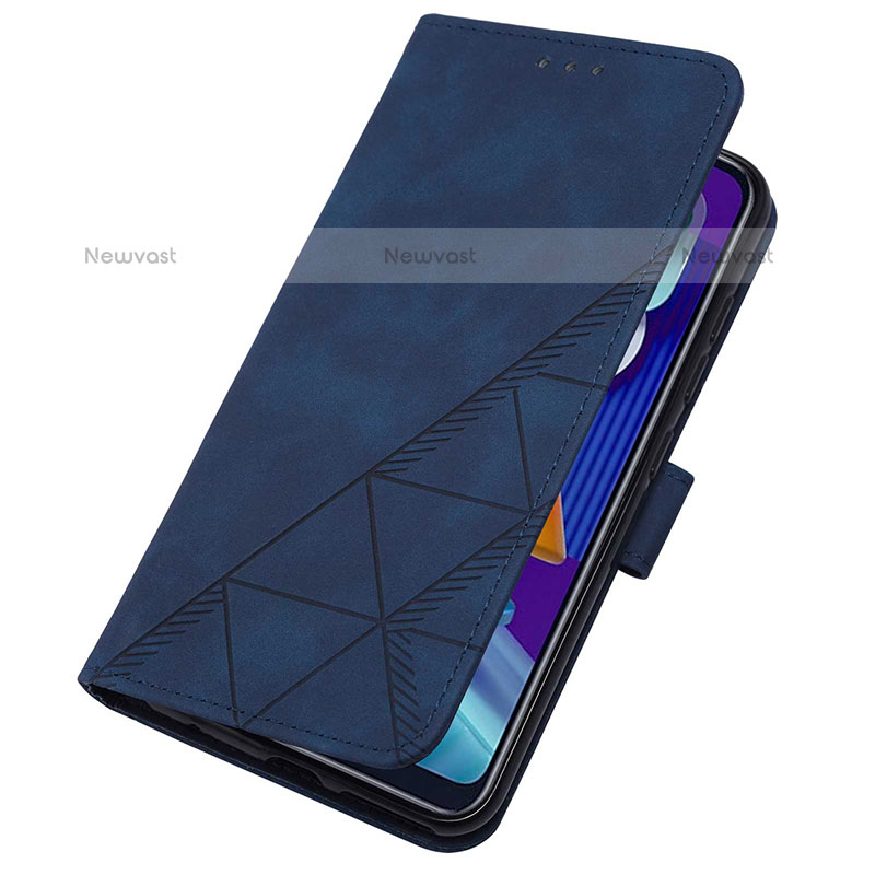 Leather Case Stands Flip Cover Holder Y02B for Samsung Galaxy M11