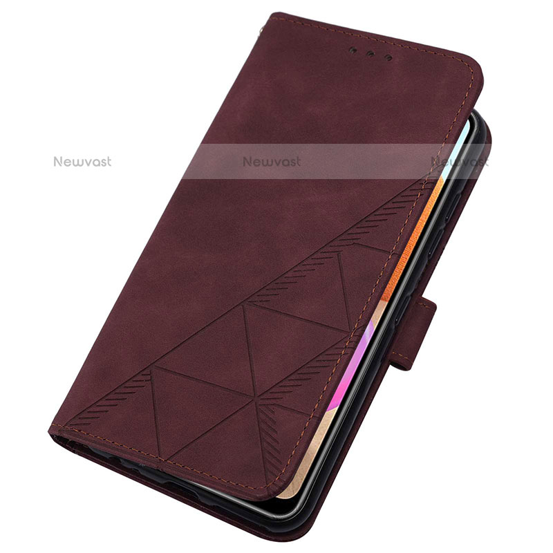 Leather Case Stands Flip Cover Holder Y02B for Samsung Galaxy M32 5G