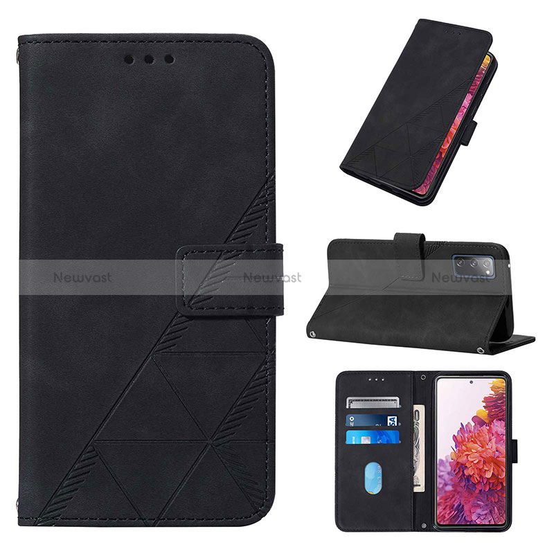 Leather Case Stands Flip Cover Holder Y02B for Samsung Galaxy S20 FE (2022) 5G