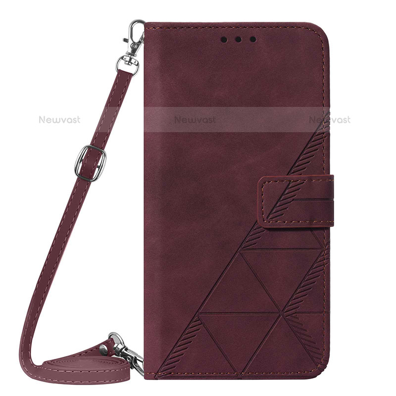 Leather Case Stands Flip Cover Holder Y02B for Samsung Galaxy S21 FE 5G