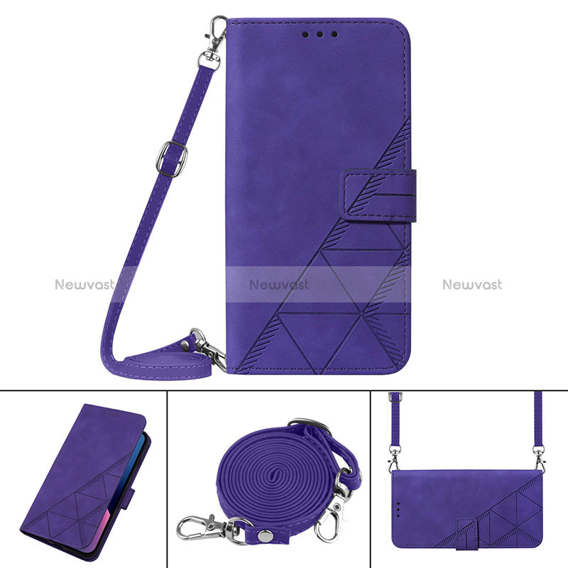 Leather Case Stands Flip Cover Holder Y02B for Samsung Galaxy S25 5G