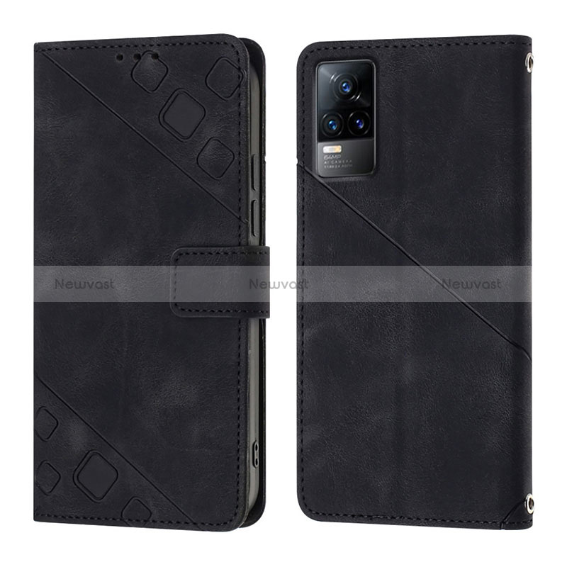 Leather Case Stands Flip Cover Holder Y02B for Vivo V21e 4G