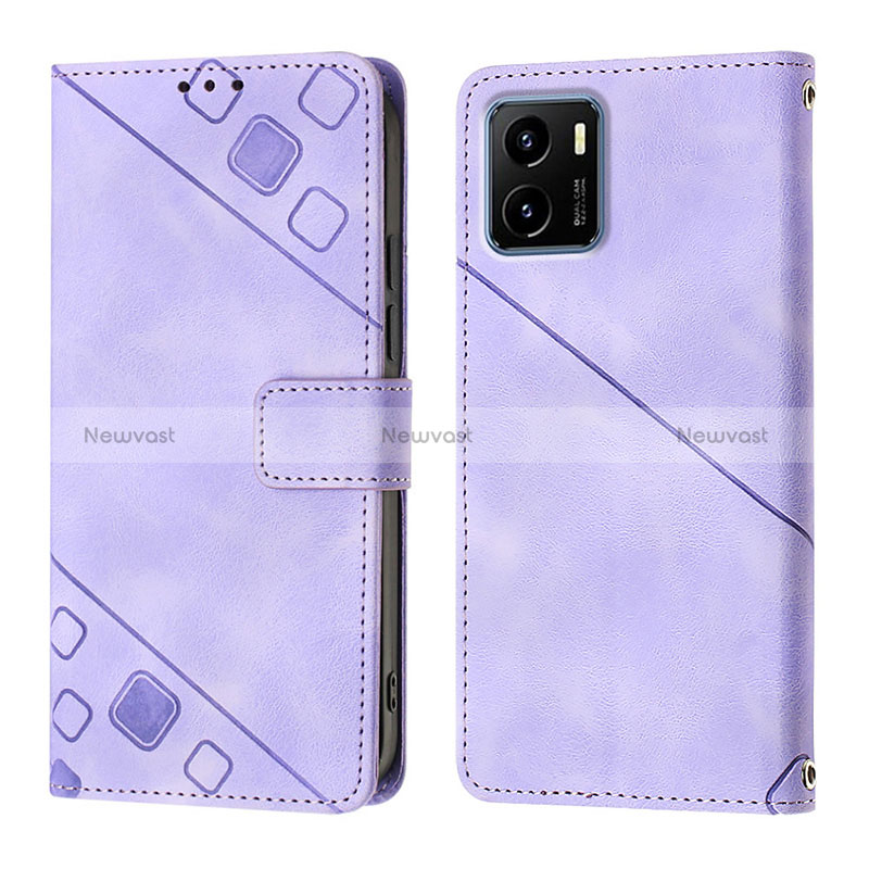 Leather Case Stands Flip Cover Holder Y02B for Vivo Y10