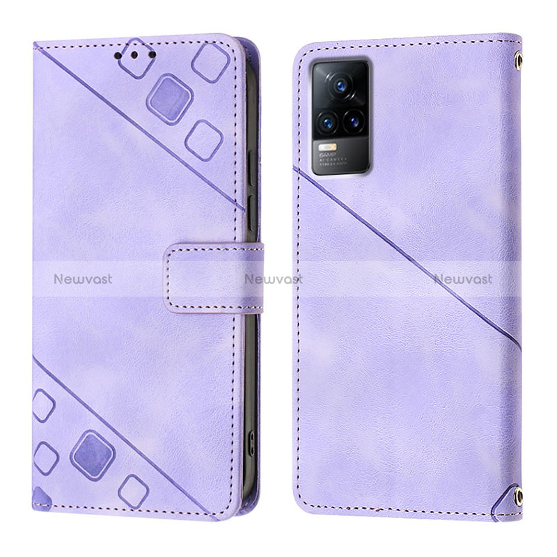 Leather Case Stands Flip Cover Holder Y02B for Vivo Y73 (2021)