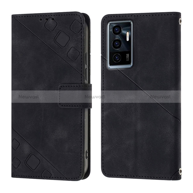 Leather Case Stands Flip Cover Holder Y02B for Vivo Y75 4G