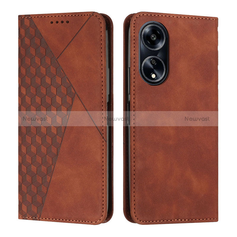 Leather Case Stands Flip Cover Holder Y02X for Huawei Honor X5 Plus