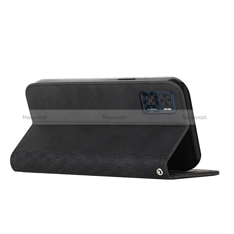 Leather Case Stands Flip Cover Holder Y02X for Motorola Moto E22