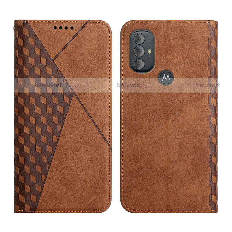 Leather Case Stands Flip Cover Holder Y02X for Motorola Moto G Play (2023)