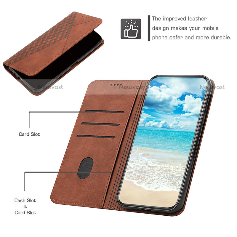 Leather Case Stands Flip Cover Holder Y02X for Motorola Moto G Stylus (2022) 4G