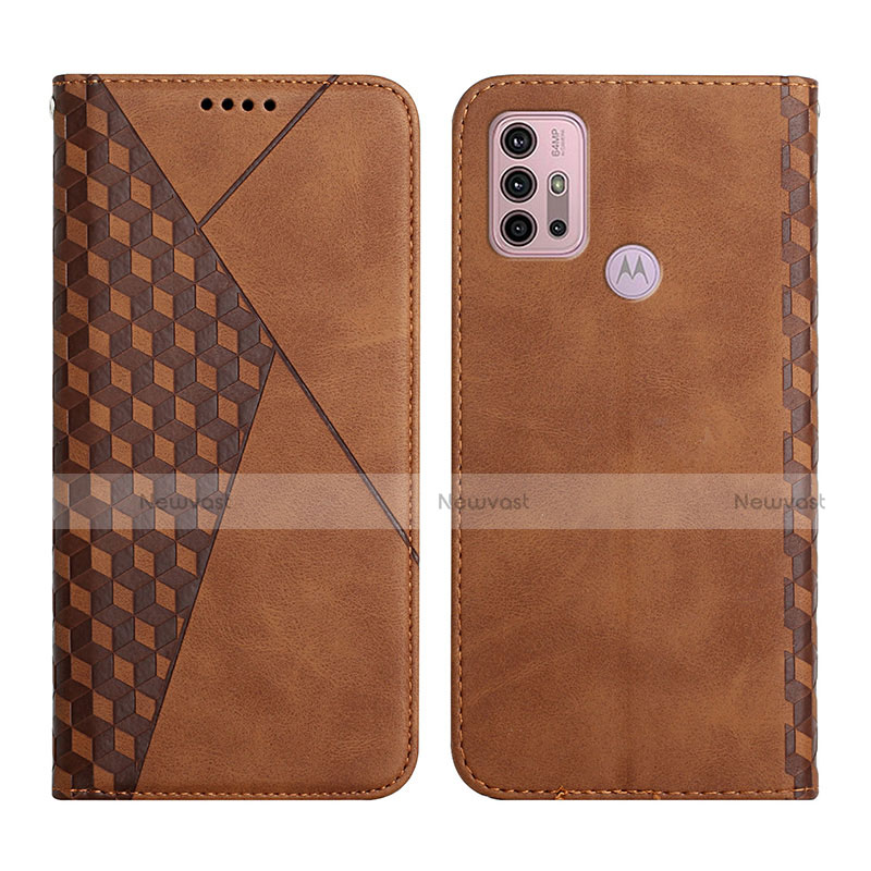 Leather Case Stands Flip Cover Holder Y02X for Motorola Moto G20