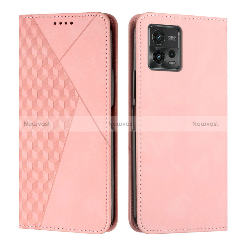 Leather Case Stands Flip Cover Holder Y02X for Motorola Moto G72