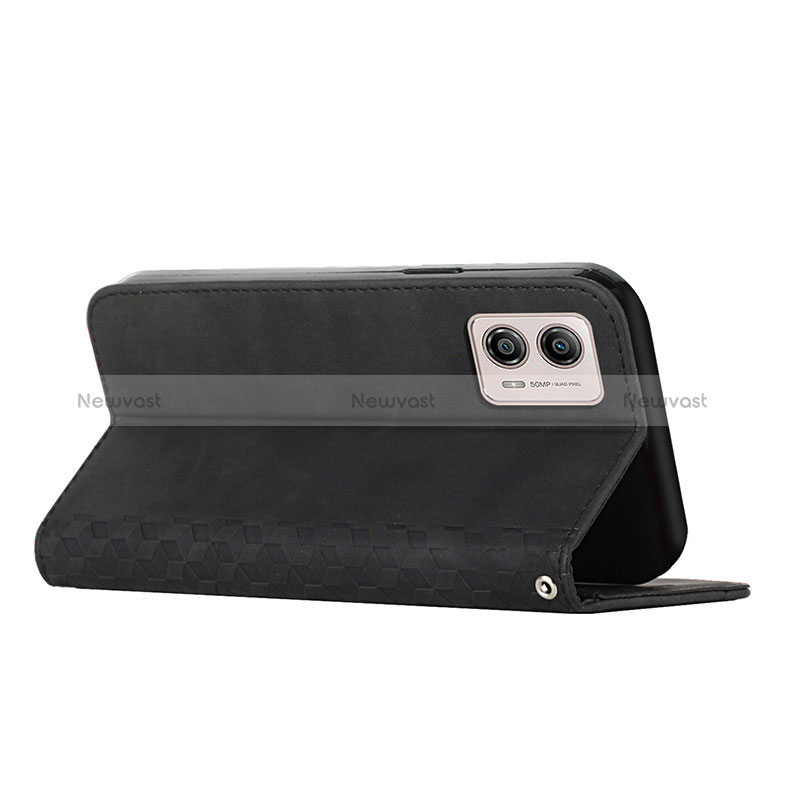 Leather Case Stands Flip Cover Holder Y02X for Motorola Moto G73 5G