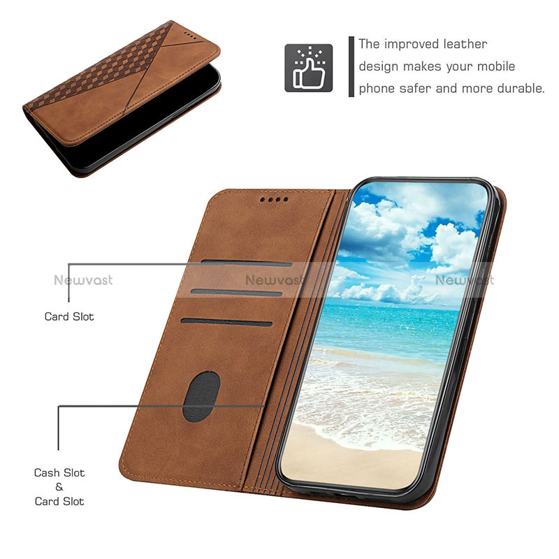 Leather Case Stands Flip Cover Holder Y02X for Oppo A53s 5G