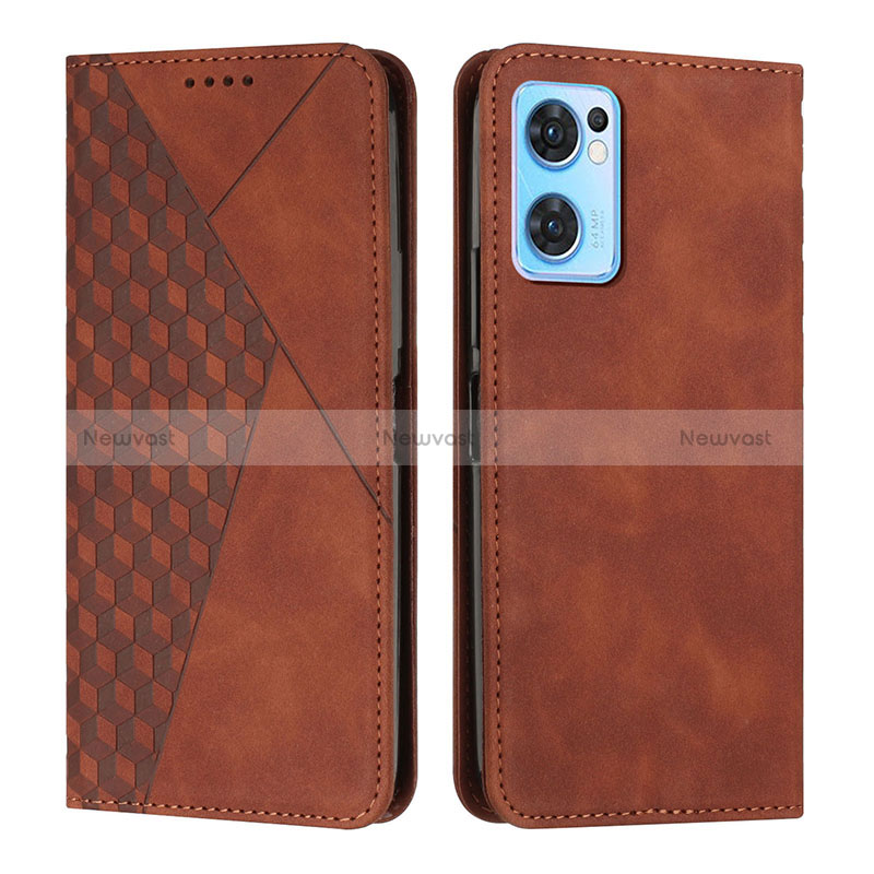 Leather Case Stands Flip Cover Holder Y02X for Oppo Find X5 Lite 5G