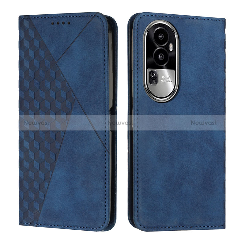 Leather Case Stands Flip Cover Holder Y02X for Oppo Reno10 Pro+ Plus 5G