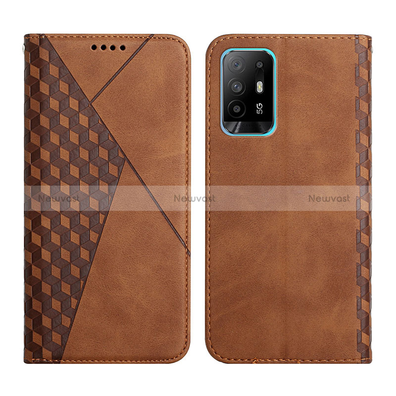 Leather Case Stands Flip Cover Holder Y02X for Oppo Reno5 Z 5G