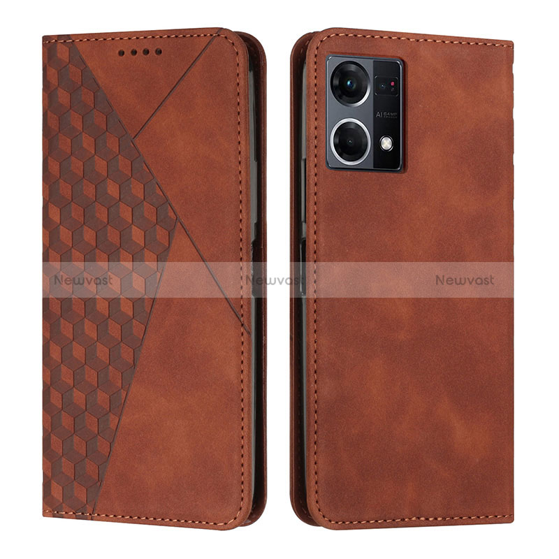 Leather Case Stands Flip Cover Holder Y02X for Oppo Reno8 4G