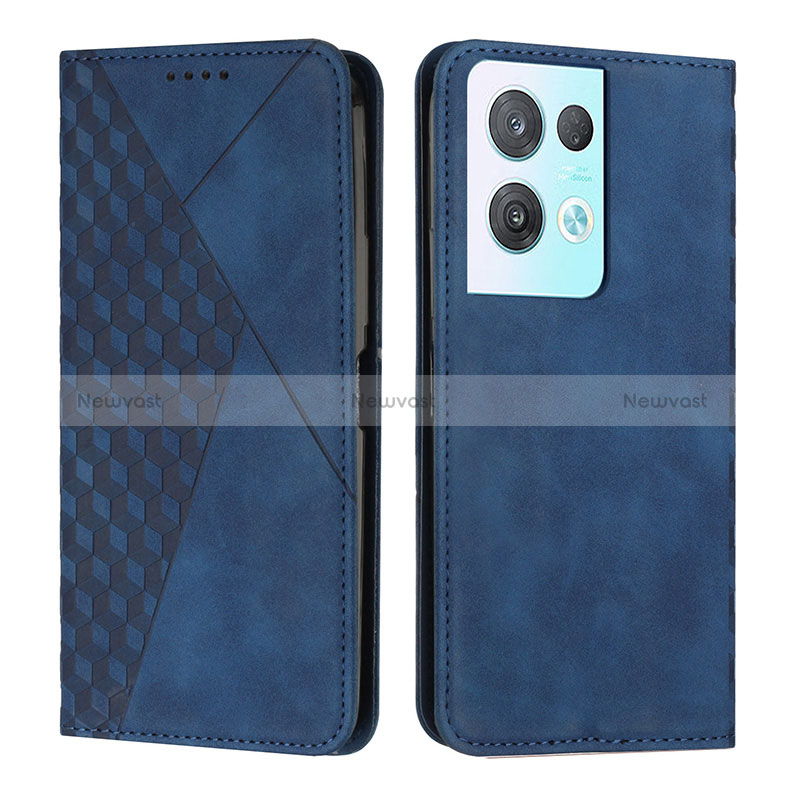 Leather Case Stands Flip Cover Holder Y02X for Oppo Reno9 Pro+ Plus 5G