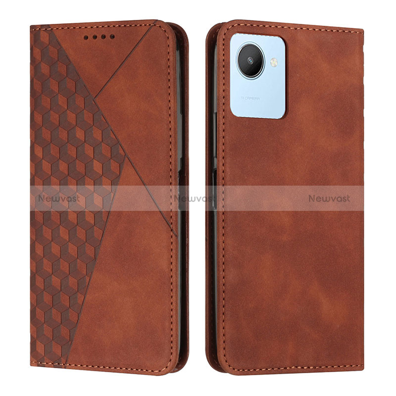 Leather Case Stands Flip Cover Holder Y02X for Realme C30