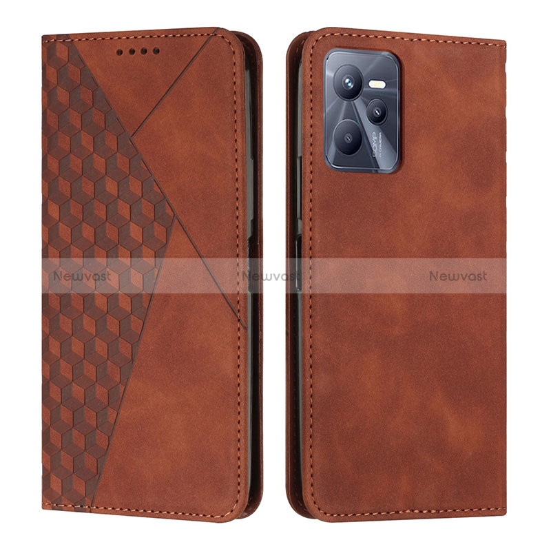 Leather Case Stands Flip Cover Holder Y02X for Realme Narzo 50A Prime