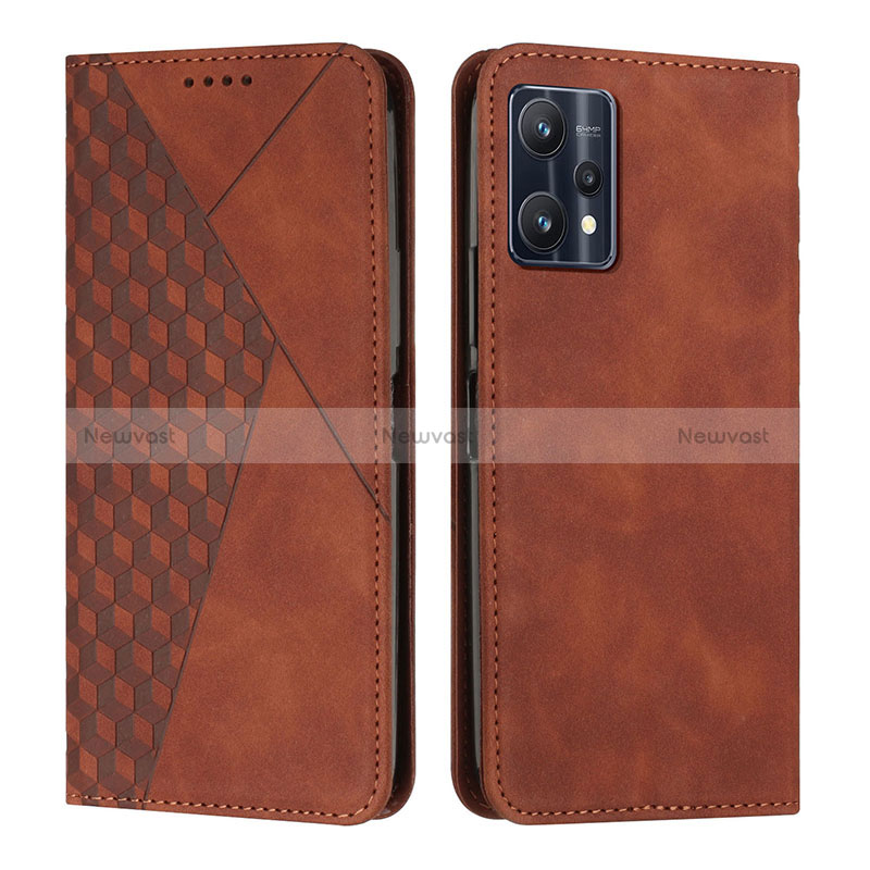 Leather Case Stands Flip Cover Holder Y02X for Realme Q5 5G