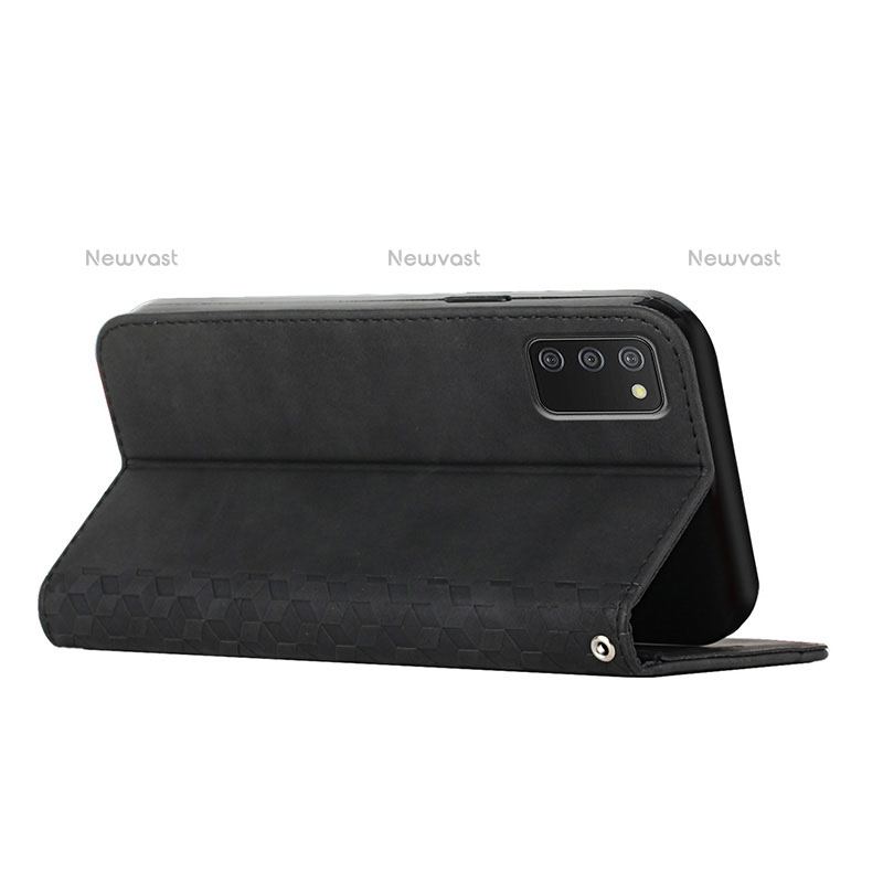 Leather Case Stands Flip Cover Holder Y02X for Samsung Galaxy A02s