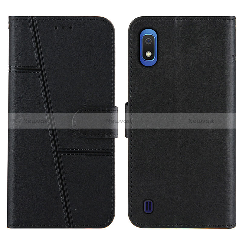 Leather Case Stands Flip Cover Holder Y02X for Samsung Galaxy A10