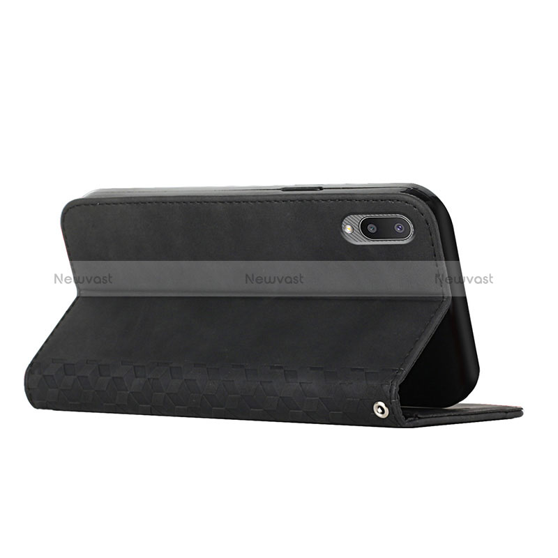 Leather Case Stands Flip Cover Holder Y02X for Samsung Galaxy M02