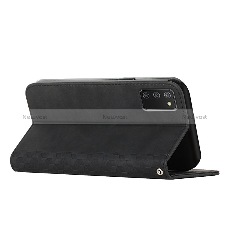 Leather Case Stands Flip Cover Holder Y02X for Samsung Galaxy M02s