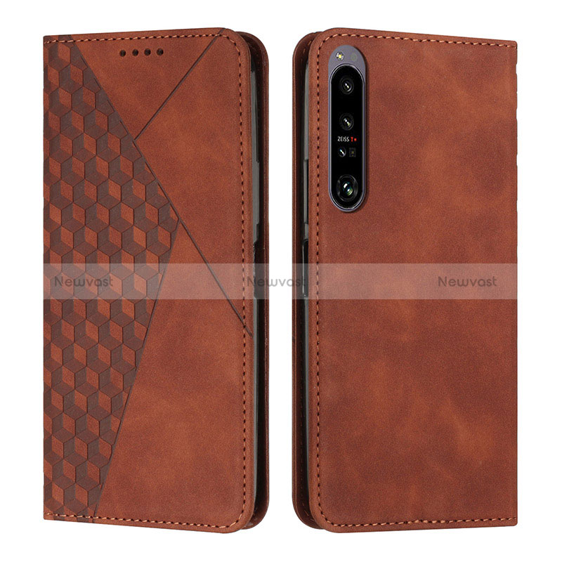 Leather Case Stands Flip Cover Holder Y02X for Sony Xperia 1 IV