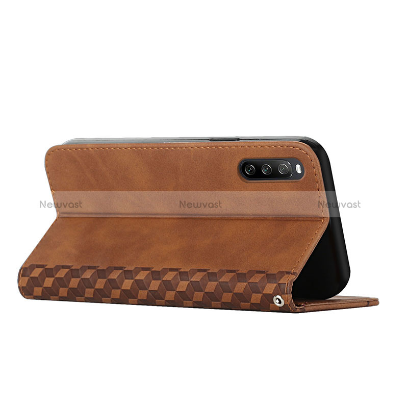 Leather Case Stands Flip Cover Holder Y02X for Sony Xperia 10 III Lite