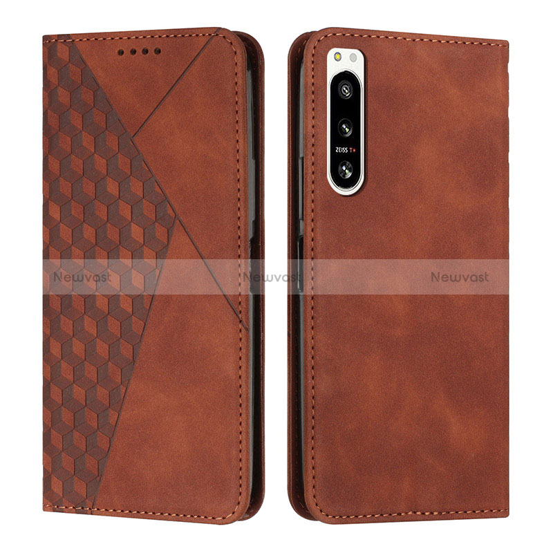 Leather Case Stands Flip Cover Holder Y02X for Sony Xperia 5 IV