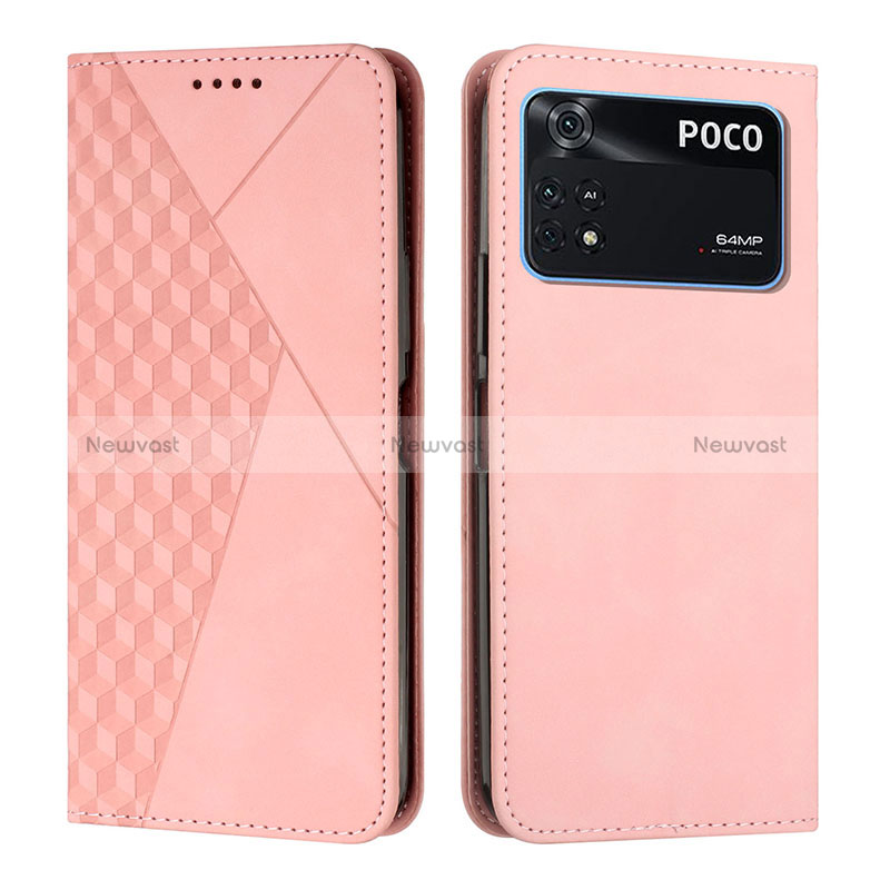 Leather Case Stands Flip Cover Holder Y02X for Xiaomi Poco M4 Pro 4G