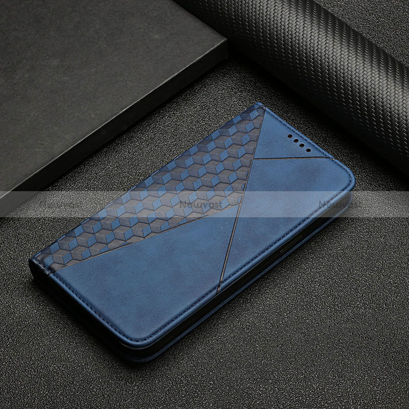 Leather Case Stands Flip Cover Holder Y02X for Xiaomi Poco X5 Pro 5G Blue