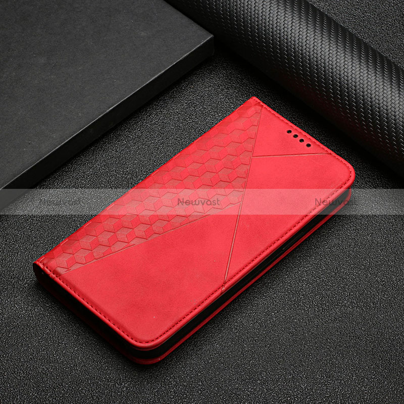 Leather Case Stands Flip Cover Holder Y02X for Xiaomi Poco X5 Pro 5G Red