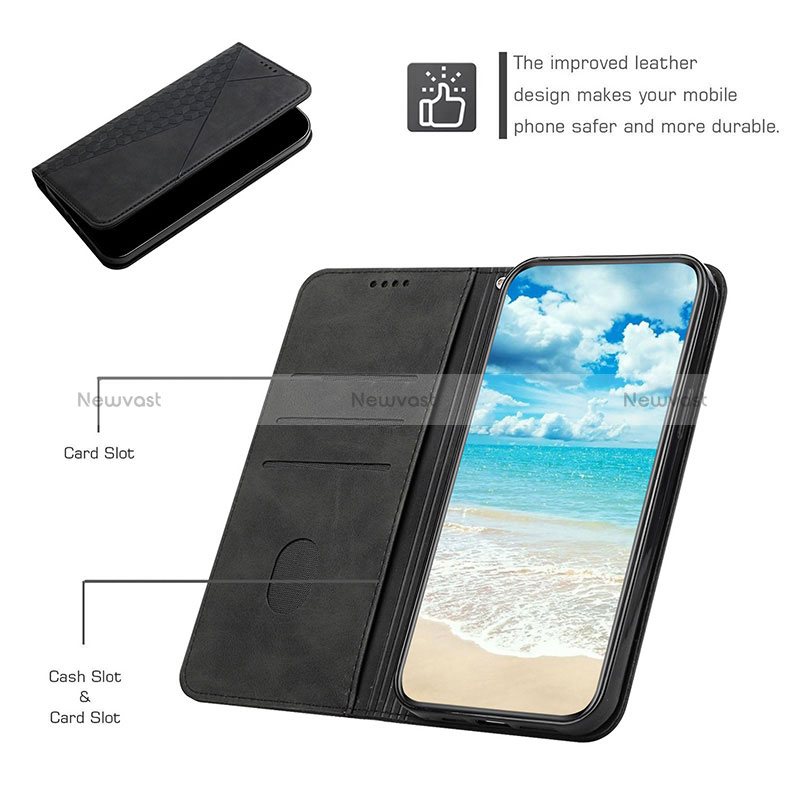 Leather Case Stands Flip Cover Holder Y02X for Xiaomi Redmi 10 India