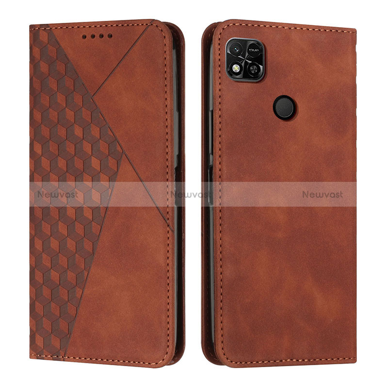 Leather Case Stands Flip Cover Holder Y02X for Xiaomi Redmi 9 Activ