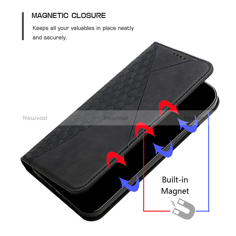 Leather Case Stands Flip Cover Holder Y02X for Xiaomi Redmi 9 India