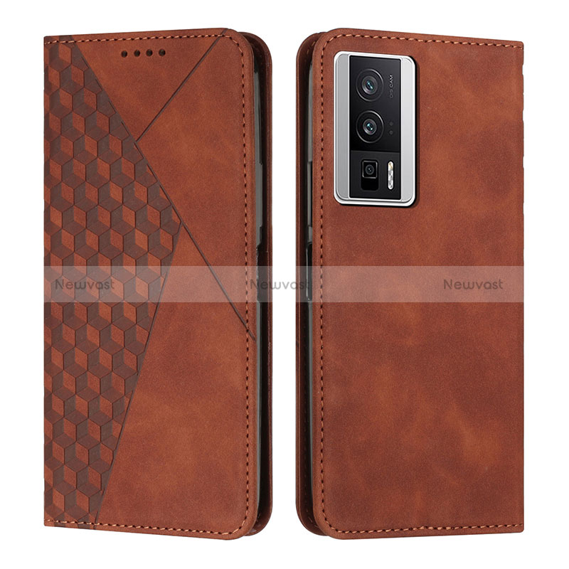 Leather Case Stands Flip Cover Holder Y02X for Xiaomi Redmi K60 5G