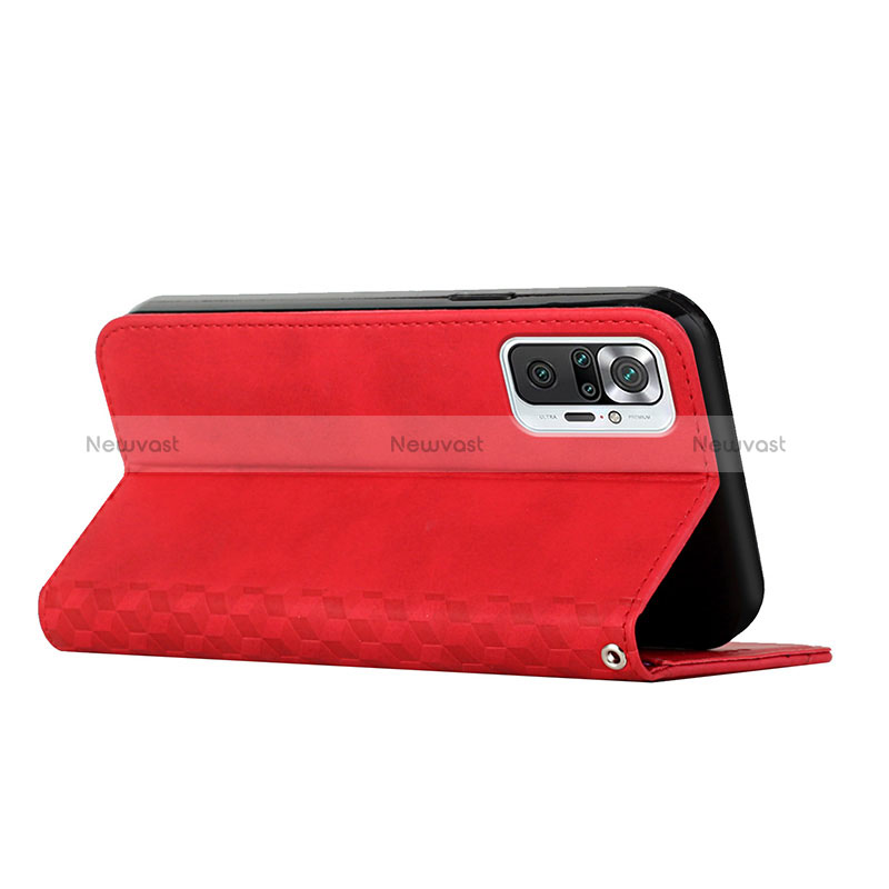 Leather Case Stands Flip Cover Holder Y02X for Xiaomi Redmi Note 10 Pro 4G